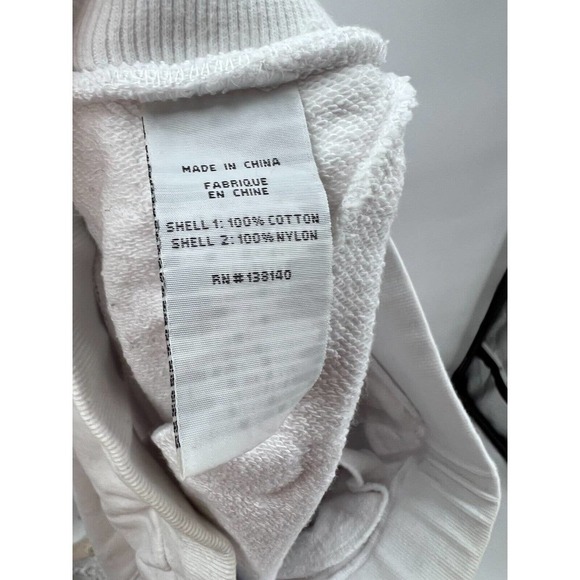 Born Fly Men's Large Anytown USA Multicolor Stripe White Track Pants Zip Pockets - Picture 4 of 6